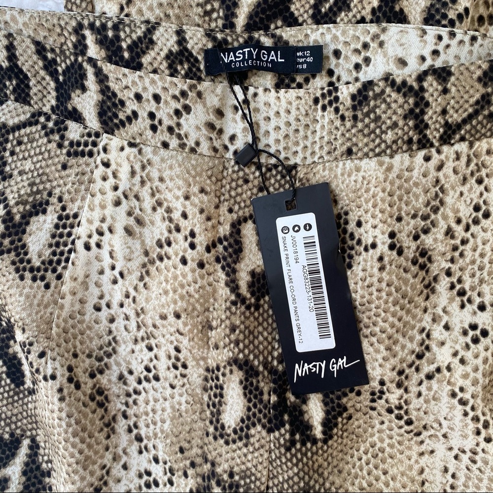 NWT Snake Print Flared Pants - Picture 3 of 5